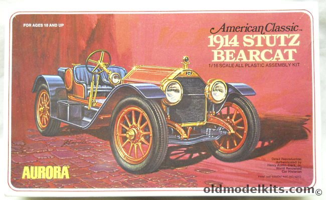 Aurora 1/16 1914 Stutz Bearcat American Classics Issue, 156 plastic model kit